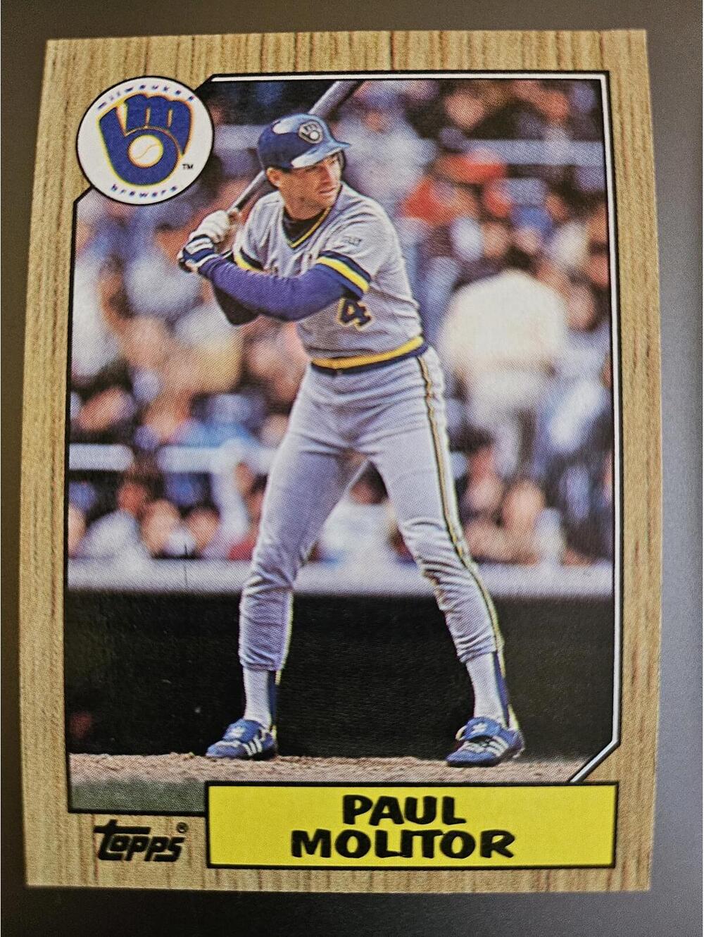 Paul Molitor - HOF - 1987 Topps  #741 - Brewers - RAW Mint - Picture 1 of 2